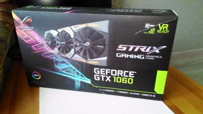 Лот: 17765698. Фото: 1. Asus GeForce GTX 1060 STRIX OC... Видеокарты