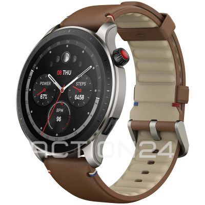 Лот: 20869585. Фото: 1. Умные часы Amazfit GTR 4 Vintage... Смарт-часы, фитнес-браслеты, аксессуары