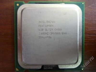 Лот: 1161883. Фото: 1. Intel Pentium 4 (3000MHz, LGA775... Процессоры