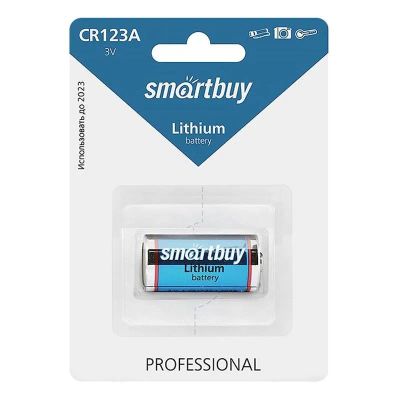 Лот: 23605169. Фото: 1. Батарейка Smartbuy CR123A, 3V. Батарейки, аккумуляторы, элементы питания
