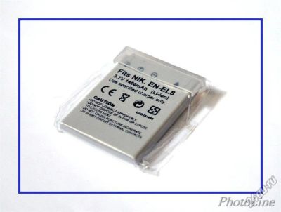 Лот: 5971164. Фото: 1. Аккумулятор EN-EL8 для фотоаппаратов... Аккумуляторы, зарядные