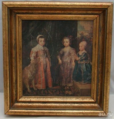 Лот: 16701771. Фото: 1. Картина репродукция винтажная... Другое (антиквариат)