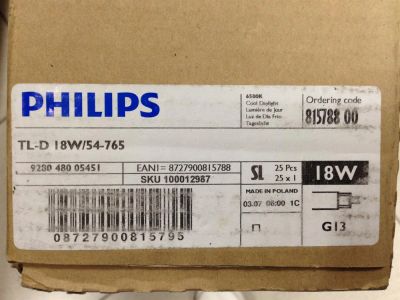 Лот: 3415169. Фото: 1. Лампы philips tl-d 18w/54-765. Другое освещение