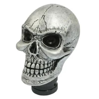 Лот: 7631496. Фото: 1. Ручка кпп череп серебристый. Детали тюнинга