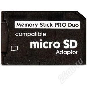 Лот: 2456725. Фото: 1. Переходник microSD > Memory Stick... Карты памяти