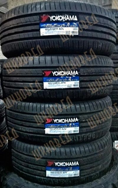 Лот: 7353965. Фото: 1. Шины 185/55 R15 Yokohama BluEarth-A... Шины