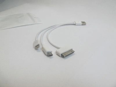 Лот: 4295073. Фото: 1. USB переходник "3in1" micro USB... Дата-кабели, переходники