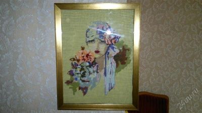 Лот: 1632573. Фото: 1. вышивка "девушка". Произведения