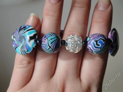 Лот: 367072. Фото: 1. Изделия из полимерной глины,браслет... Браслеты