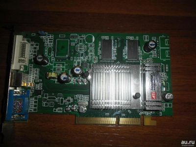 Лот: 8517585. Фото: 1. AGP 128Mb DDR ATI Radeon 9600. Видеокарты