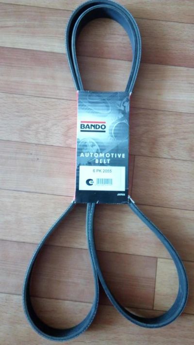 Лот: 7732101. Фото: 1. Ремень ручейковый 6 pk 2055 BANDO. Двигатель и элементы двигателя