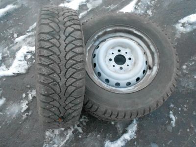 Лот: 6322362. Фото: 1. Зимняя резина на штамповках R-13. Шины на дисках
