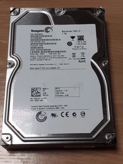 Лот: 18679780. Фото: 1. HDD 1TB Seagate 7200.12 (ST31000524AS... Жёсткие диски (HDD)