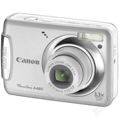 Лот: 1813809. Фото: 1. Фотоаппарат Canon PowerShot A480... Цифровые компактные
