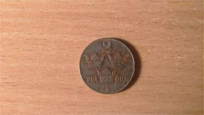 Лот: 10882395. Фото: 1. Швеция 2 эре, 1950. Европа
