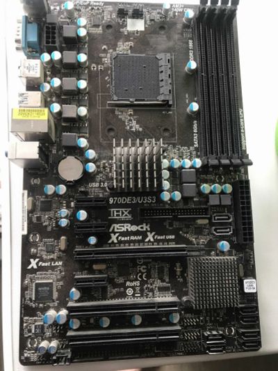 Лот: 17599166. Фото: 1. Материнская плата asrock 970de3... Материнские платы