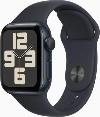 Лот: 24970923. Фото: 1. Apple Watch SE 2024 40mm Midnight... Смарт-часы, фитнес-браслеты, аксессуары