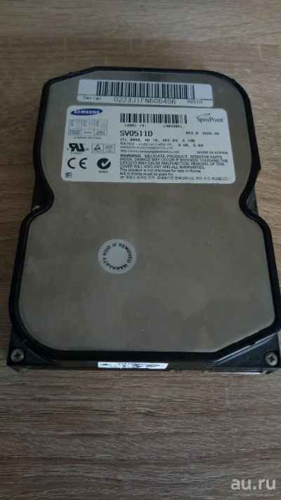 Лот: 13846496. Фото: 1. Жёсткий диск Samsung. Жёсткие диски (HDD)