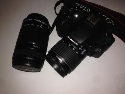 Лот: 6748290. Фото: 1. Canon EOS 600D kit 18-55mm 55-250mm. Цифровые зеркальные