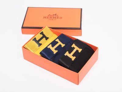 Лот: 16826582. Фото: 1. Боксеры Hermes 3шт (19424). Нижнее бельё, плавки, шорты для плавания