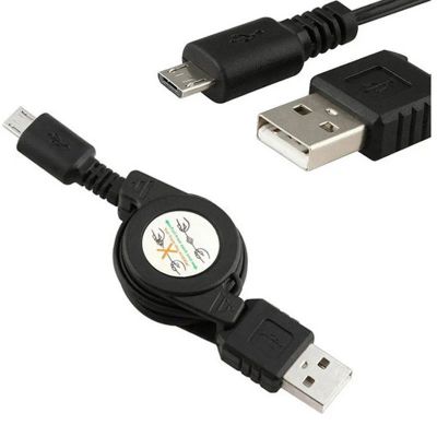 Лот: 6085445. Фото: 1. USB - Micro USB дата-кабель самосматывающийся... Дата-кабели, переходники
