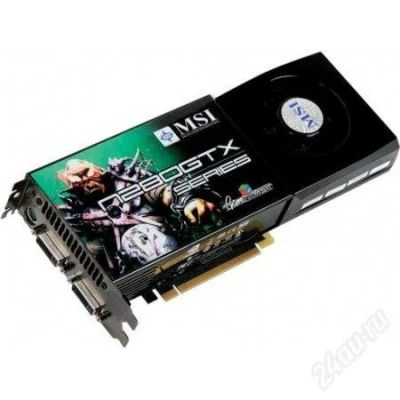 Лот: 108870. Фото: 1. MSI GTX 280 OC. Видеокарты