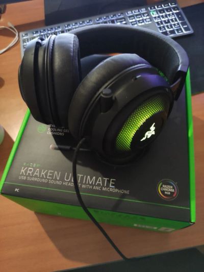 Лот: 21638786. Фото: 1. Игровые наушники Razer kraken... Наушники, гарнитуры