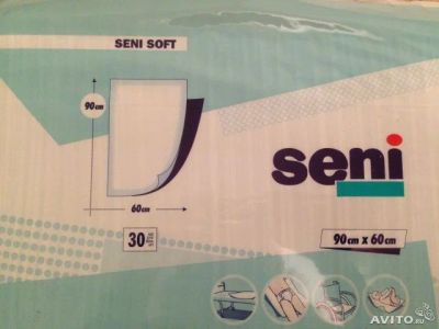 Лот: 3759804. Фото: 1. Продам пеленки Seni Soft 60х90... Другое (красота и здоровье)