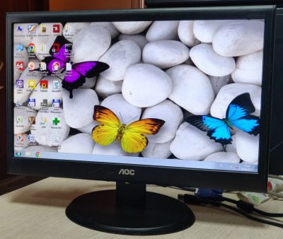 Лот: 20735277. Фото: 1. Монитор 18.5" AOC E950SWDA/1366x768... ЖК-мониторы