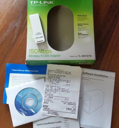 Лот: 7514620. Фото: 1. Wi-Fi адаптер TP-LINK TL-WN727N. WiFi, Bluetooth адаптеры