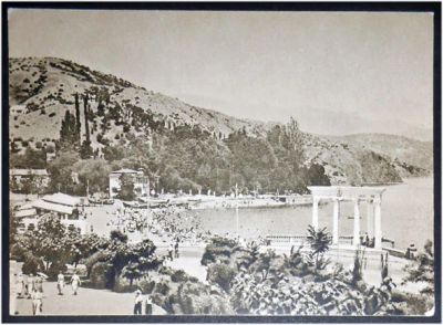 Лот: 7965083. Фото: 1. Открытка Крым. Алушта. Пляж. 1956... Открытки, конверты