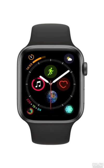 Лот: 13640001. Фото: 1. Apple Watch Series 4 44mm Black... Смарт-часы, фитнес-браслеты, аксессуары
