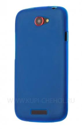 Лот: 3793233. Фото: 1. Пластиковый Чехол HTC One S Синий... Чехлы, бамперы