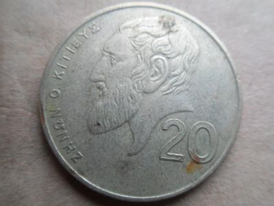 Лот: 5482415. Фото: 1. Кипр 20 центов 2001. Европа