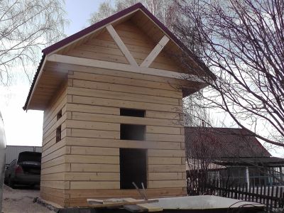Лот: 13538051. Фото: 1. Банька брусовая струганная. Срубы, бани, дома