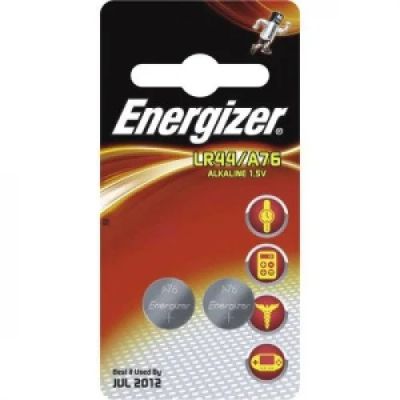 Лот: 15011688. Фото: 1. Батарейка Energizer Alk/LR44/A76... Батарейки, аккумуляторы, элементы питания