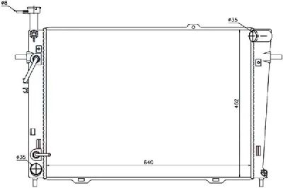 Лот: 3728088. Фото: 1. Радиатор hyundai tucson/kia sportage... Двигатель и элементы двигателя