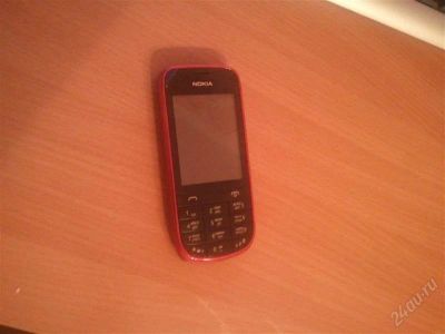 Лот: 2306869. Фото: 1. Телефон Nokia Asha 203 Red. Кнопочные мобильные телефоны