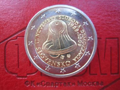 Лот: 3497007. Фото: 1. 2 евро Словакия 2009 год 20 лет... Европа