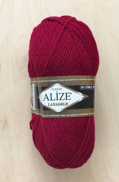 Лот: 17475903. Фото: 1. Пряжа Alize Lanagold 49% шерсть... Ткани, нитки, пряжа