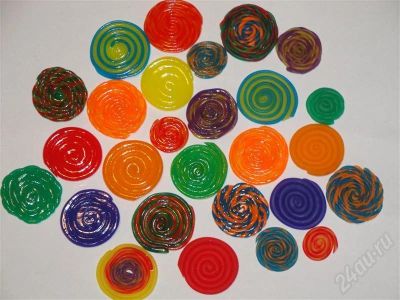 Лот: 366373. Фото: 1. Изделия из полимерной глины"Радужные... Другое (ювелирные изделия, бижутерия, часы)