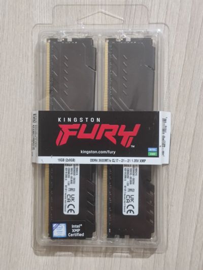 Лот: 19699878. Фото: 1. Память Kingston fury DDR4 3200... Оперативная память