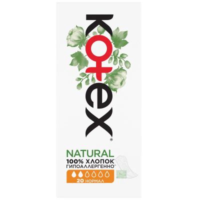 Лот: 23720417. Фото: 1. Kotex Natural Прокладки ежедневные... Лекарства