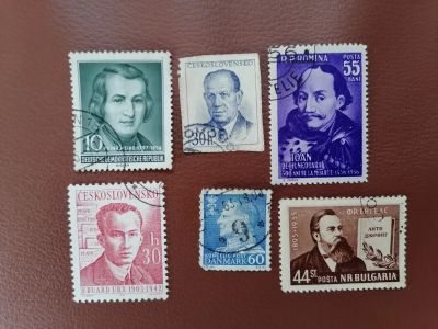 Лот: 25676319. Фото: 1. Марки личности. Разные страны. Марки