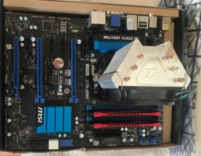 Лот: 13447552. Фото: 1. i7-3770+msi z77a-gd55+16gb ddr3... Комплекты запчастей