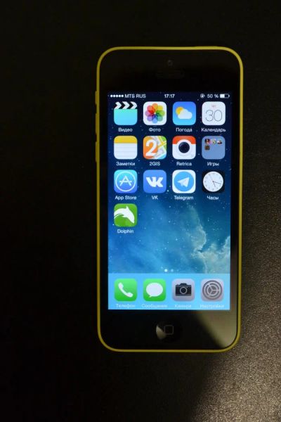 Лот: 5477411. Фото: 1. iPhone 5c LTE желтый полный комплект... Смартфоны