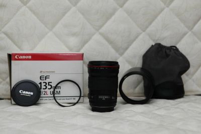 Лот: 9398566. Фото: 1. Canon EF 135mm f/2 L USM (светосильный... Объективы