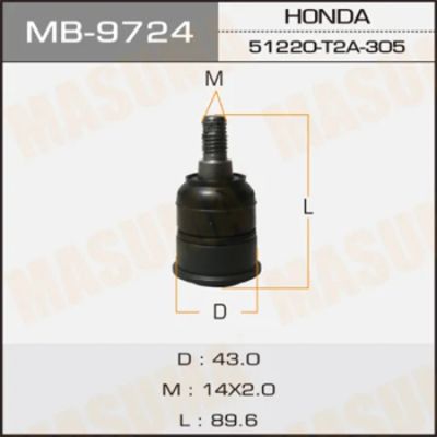 Лот: 18582351. Фото: 1. Шаровая опора masuma front low... Ходовая, подвеска, рулевое управление