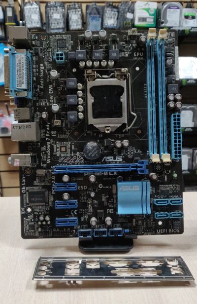 Лот: 21219969. Фото: 1. Мат. плата ASUS P8H61-M LX/LGA1155... Материнские платы
