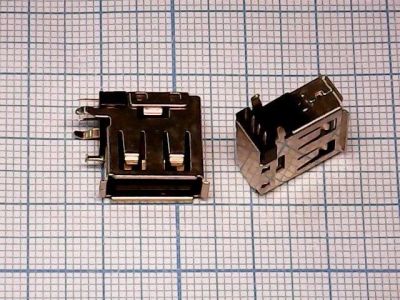 Лот: 12287006. Фото: 1. Разъём USB №030 ver.2.0 female. Разъёмы